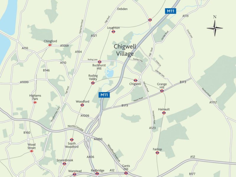 Chigwell Location map