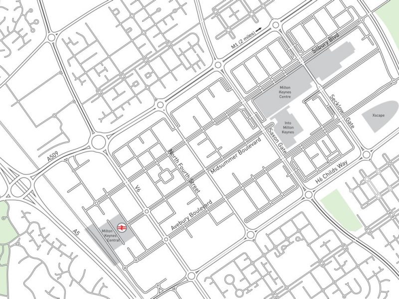 Milton Keynes location map